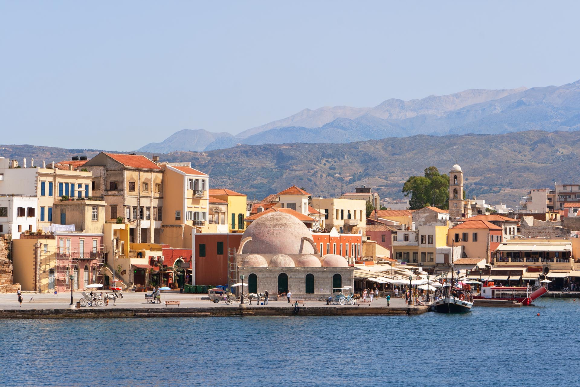 Kouvalite Car Rental | Rent a Car Herkalion, Crete picture of Old Venetian Harbor in Chania, Crete