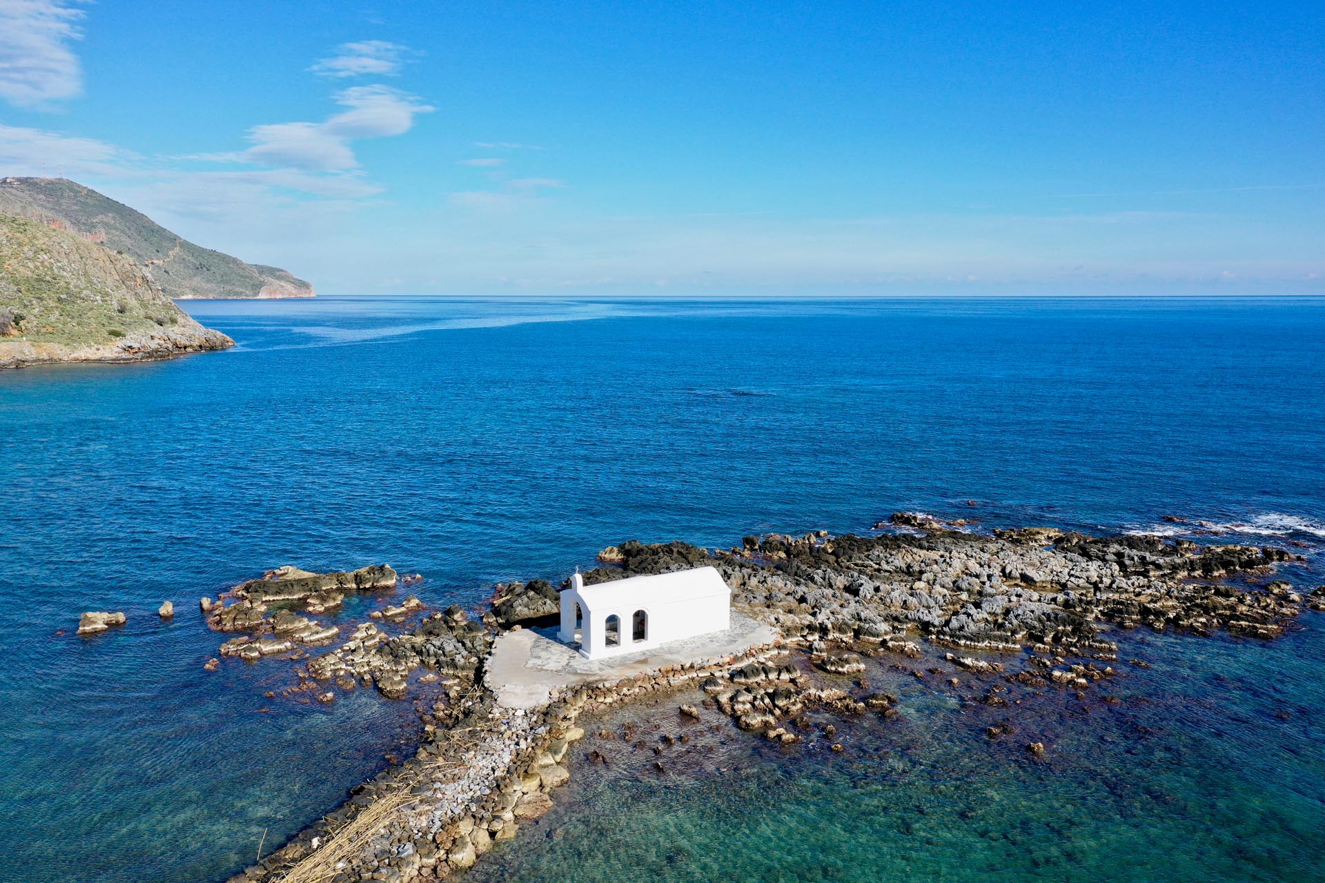 Kouvalite Car Rental | Rent a Car Herkalion, Crete picture of Agios Nikolaos chapel in Georgoupoli Crete