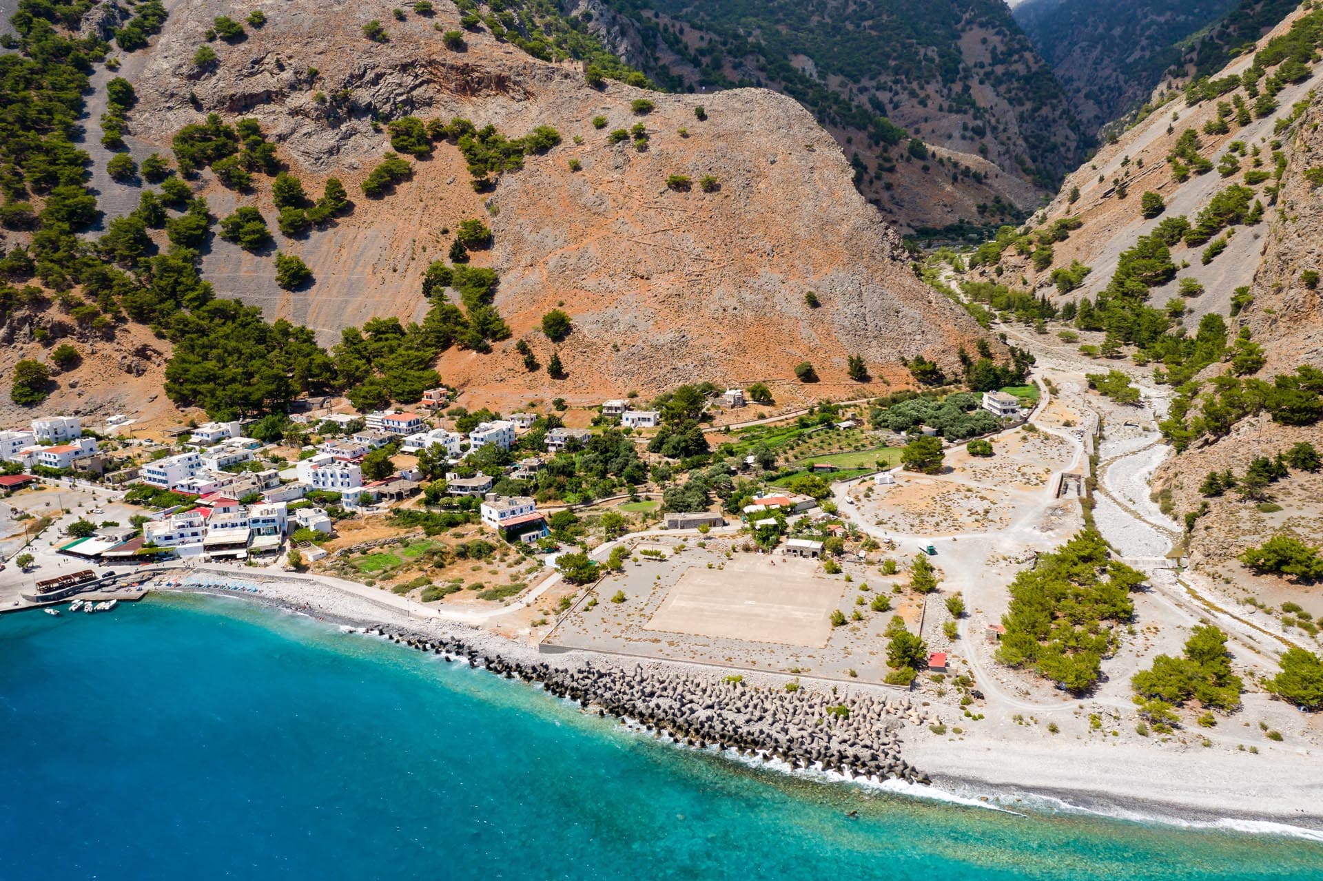 Kouvalite Car Rental | Rent a Car Herkalion, Crete aeria photo of Samaria Gorge in Crete