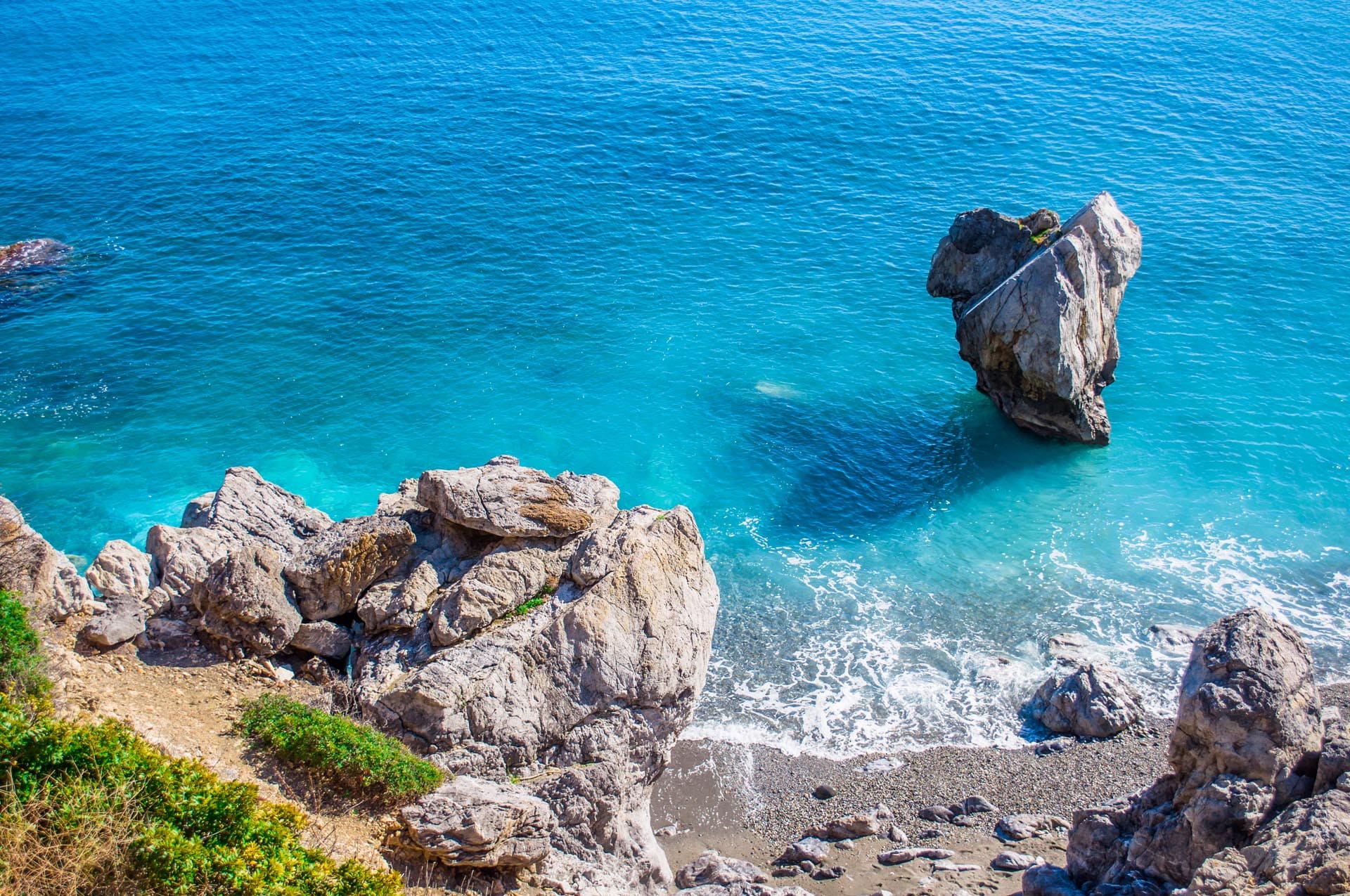 Kouvalite Car Rental | Rent a Car Herkalion, Crete picture of Preveli beach rock formation in Crete